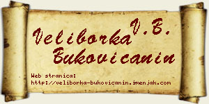 Veliborka Bukovičanin vizit kartica